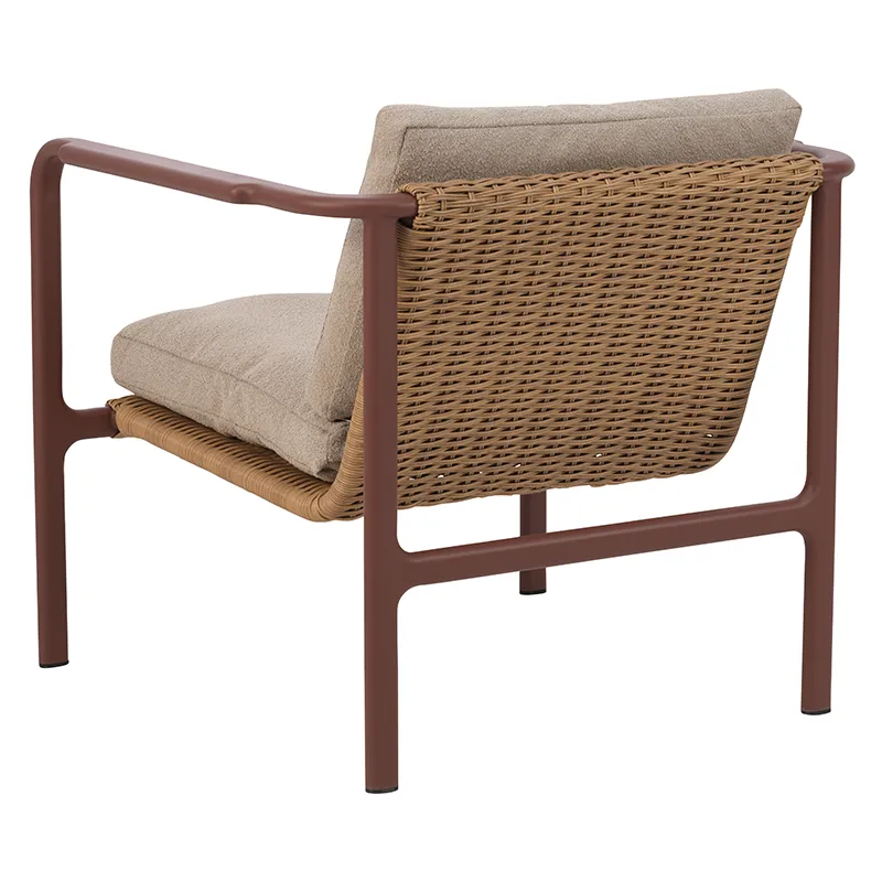 Motty sessel Zin Red / Teddy Beige