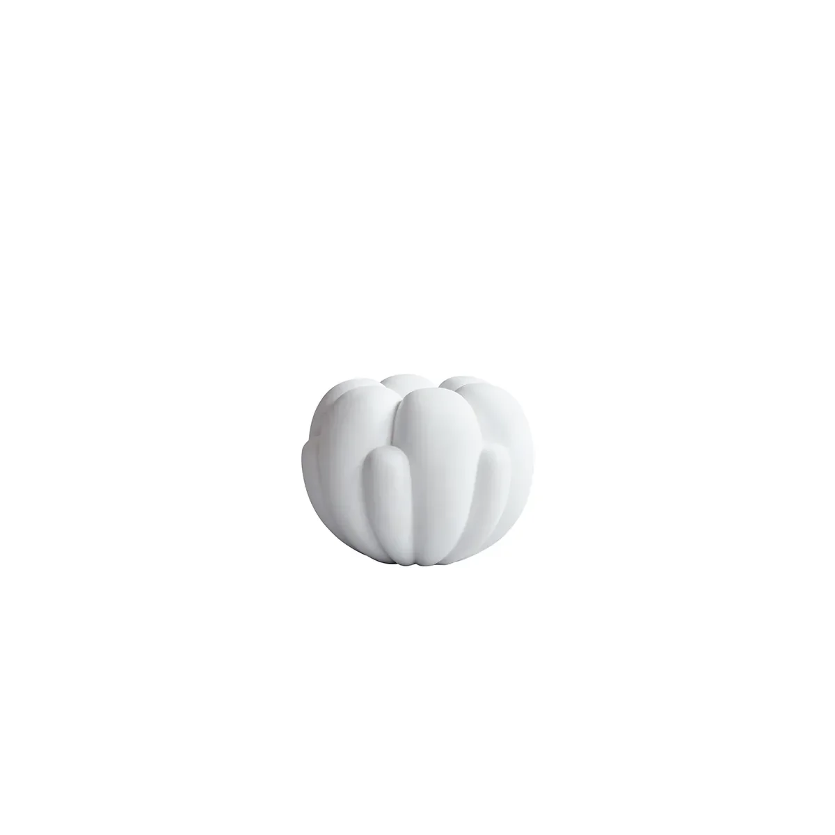 Handgefertigte Vase Bloom Petit Bone White H18 cm