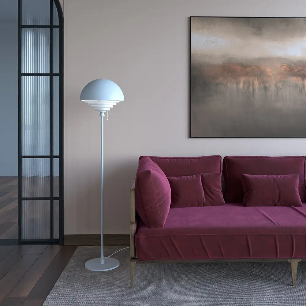 Motown Stehleuchte schwarz E27 