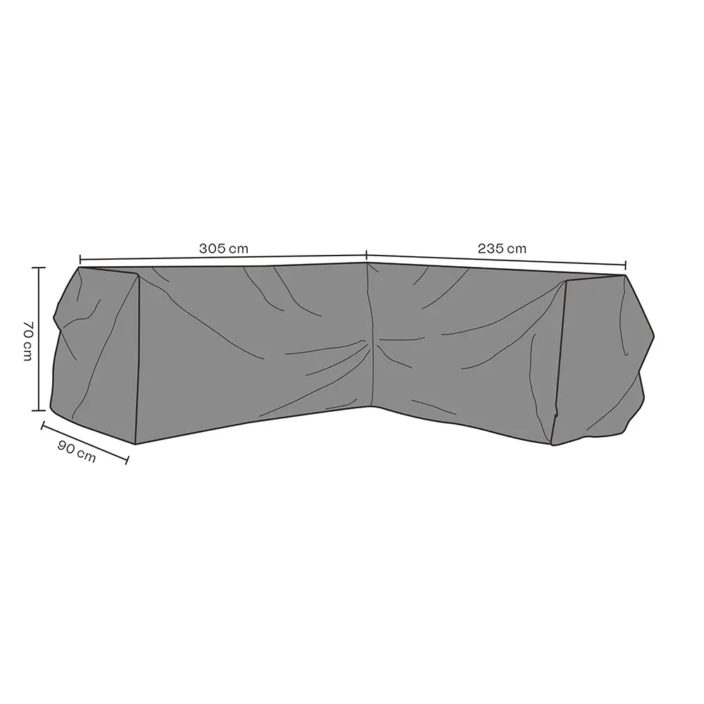 Möbelbezug Ecksofa 235/305x70 cm Premium