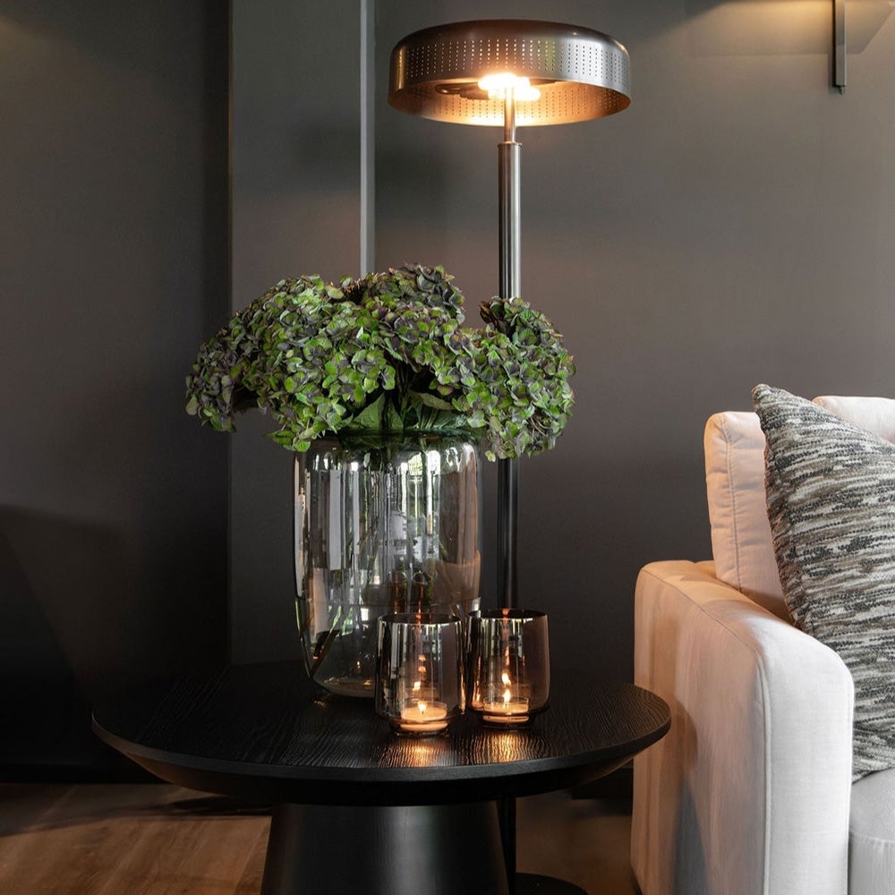 Reef Vase aus mundgeblasenem Glas Ø28 cm Smoke Brown