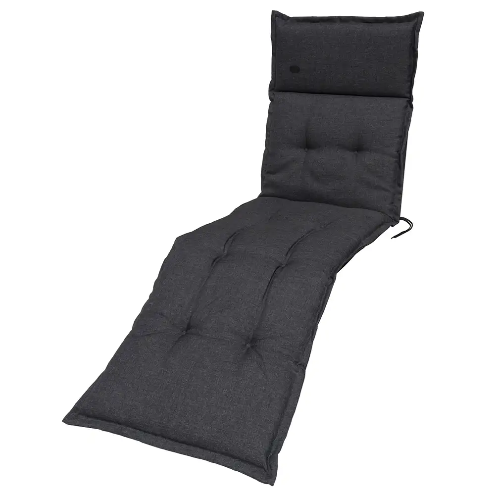 Sonnenbankkissen Schwarz Melange Polyester