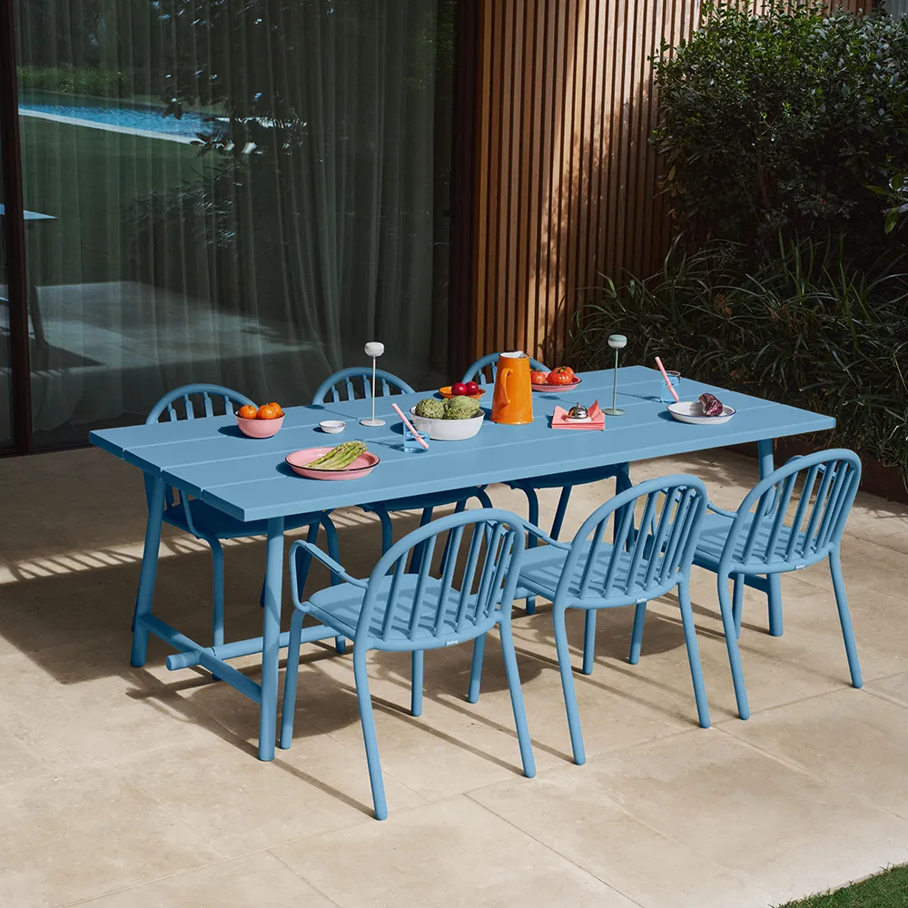 Fred'S Esstisch 100x220 cm Wave Blue