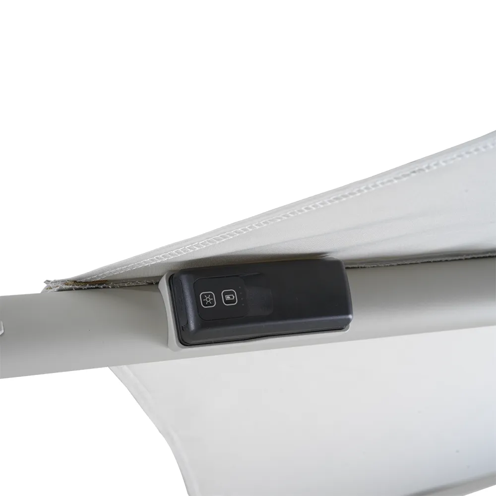 Cilento sonnenschirm 350 cm Light Grey / Khaki