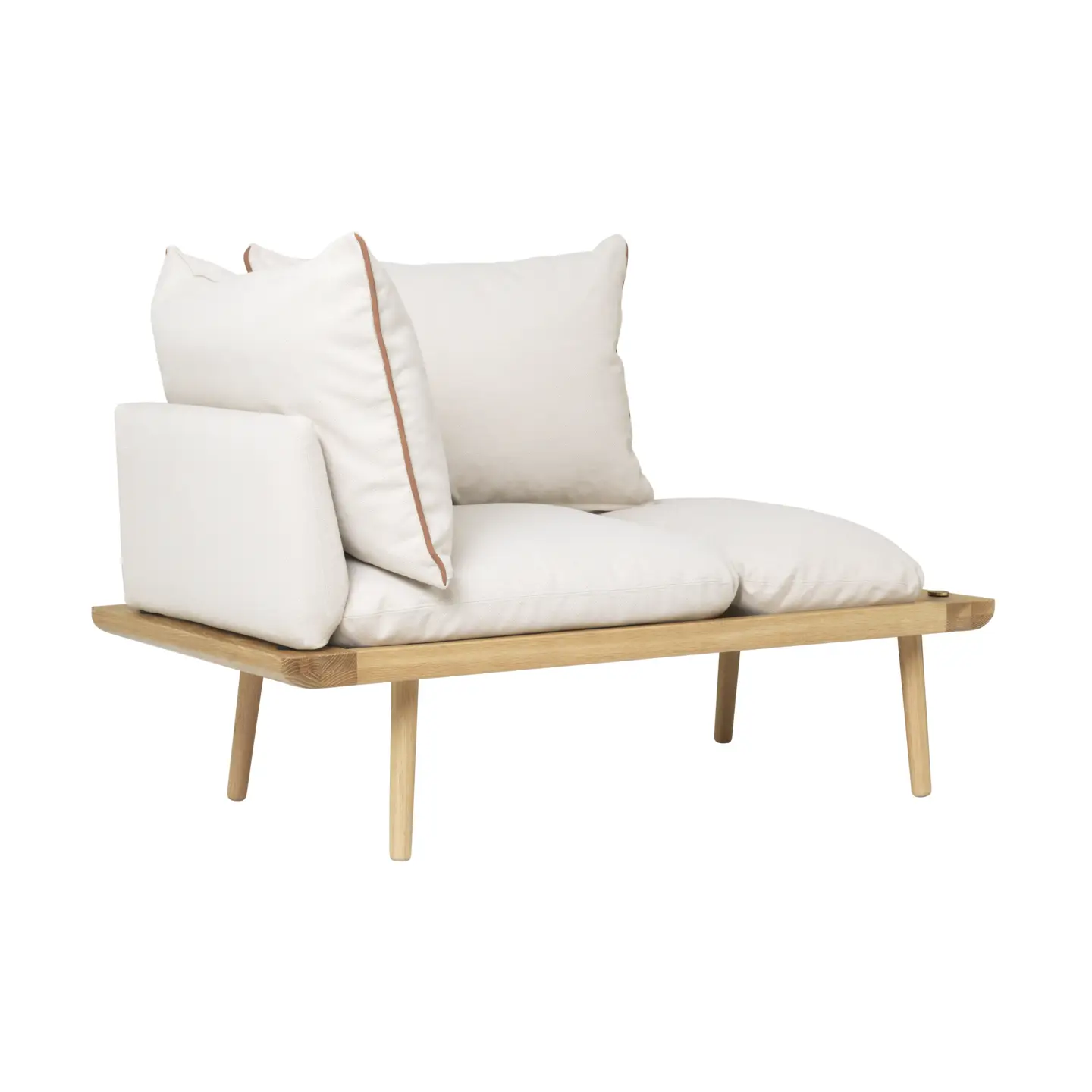 Lounge Around 1,5-Sitzer-Sofa Oak/White Sands