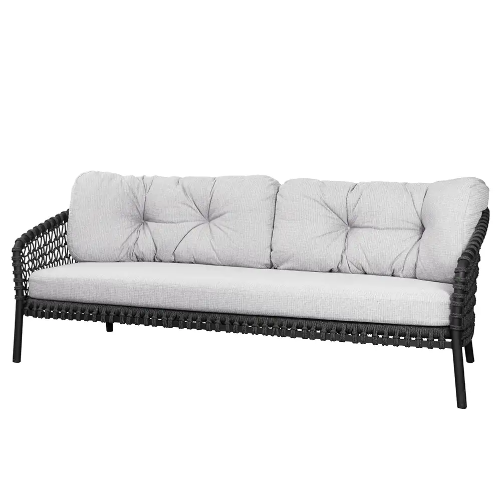 Ocean Kissen Set Weiß für 3 Sitzer Sofa