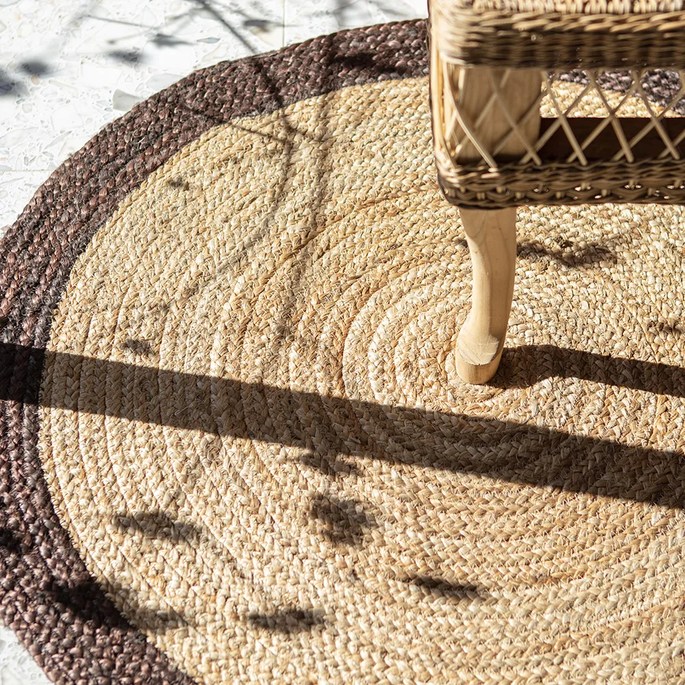 JUNI teppich natur/braun Ø90 cm