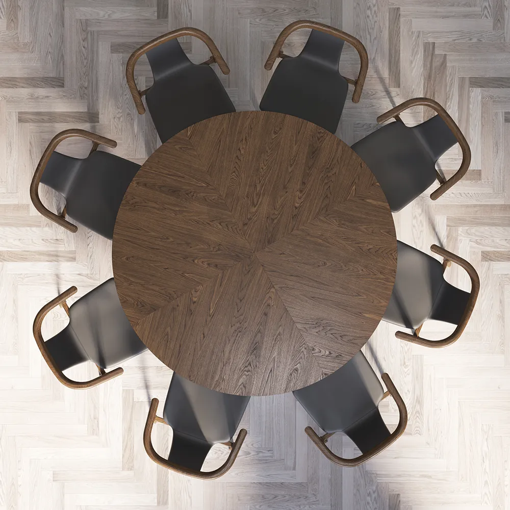 SM128 Esstisch Eiche Weiß Geölt