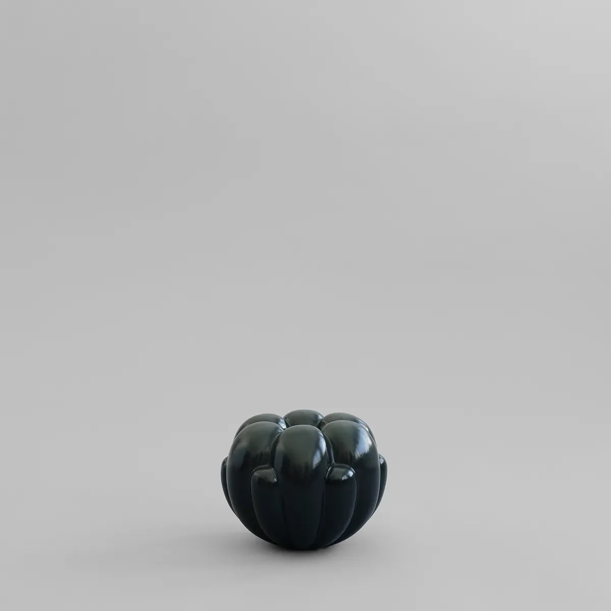 Handgefertigte Vase Bloom Petit Dark Green H18 cm