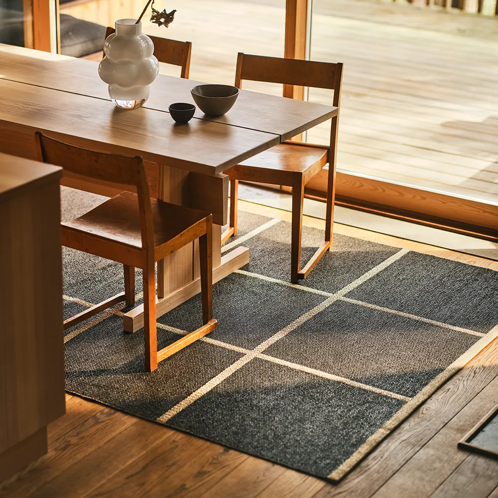 Gewebter Teppich Criss Dark Brown 180x260 cm