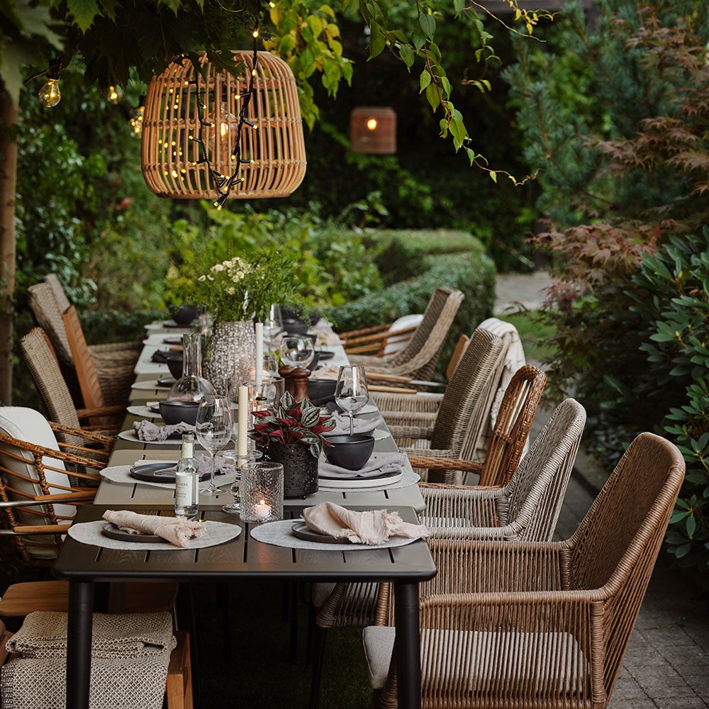 Hazel Sessel aus Teakholz/weichgemachtem Rattan