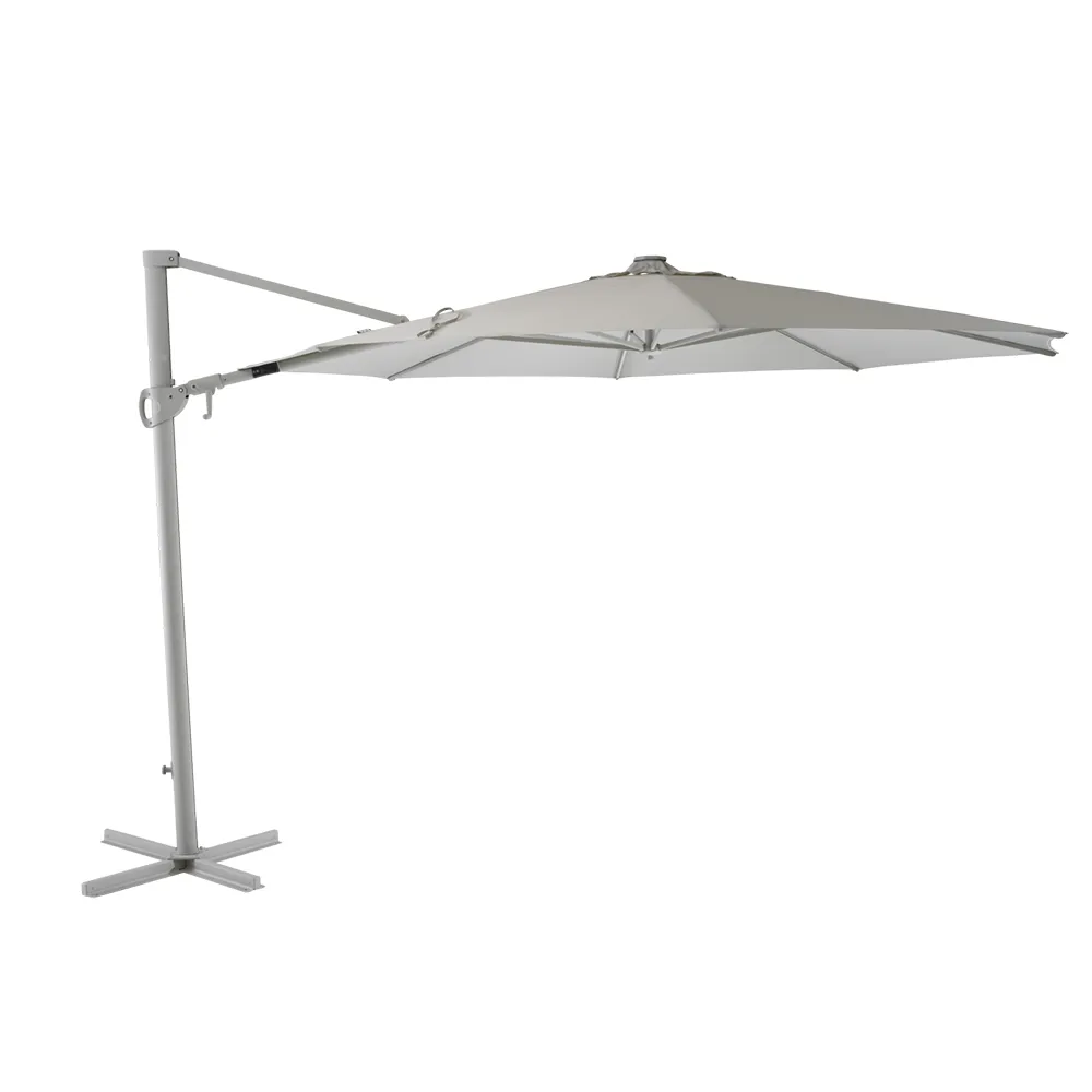 Cilento sonnenschirm 350 cm Light Grey / Khaki