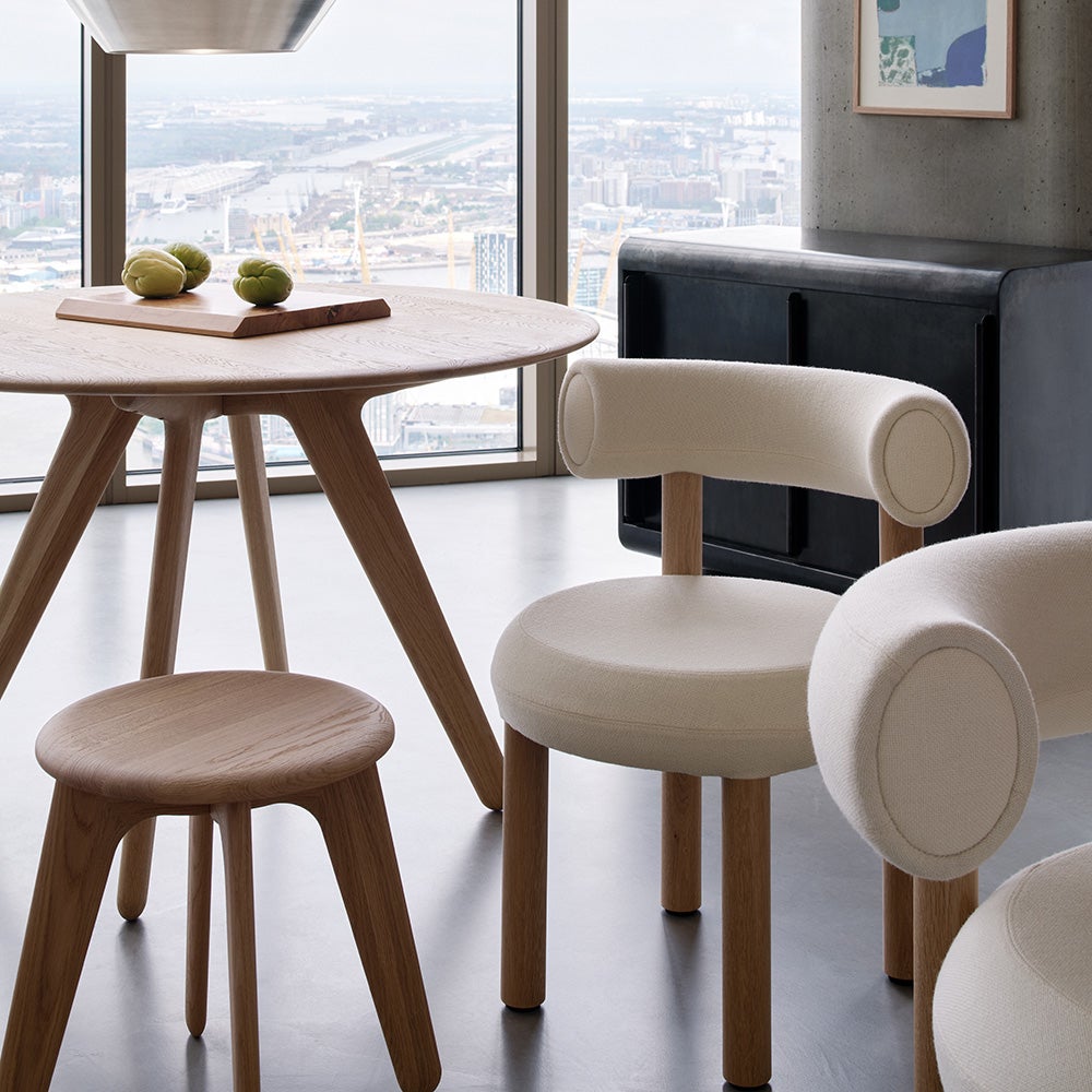  Platte runder Tisch 120cm natur