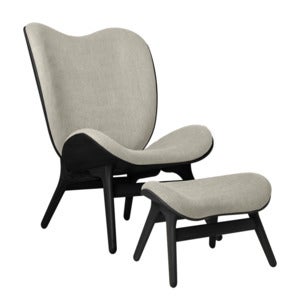 A Conversation Piece Loungesessel Black Oak/White Sands