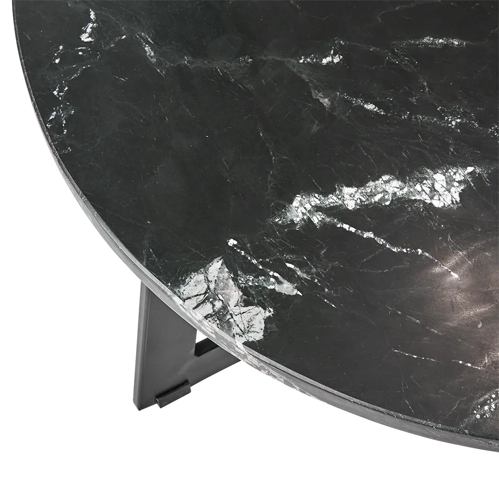  MILAN Tisch schwarz Ø70 cm