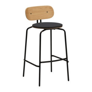 Curious Barhocker Eiche/Schwarz Shadow
