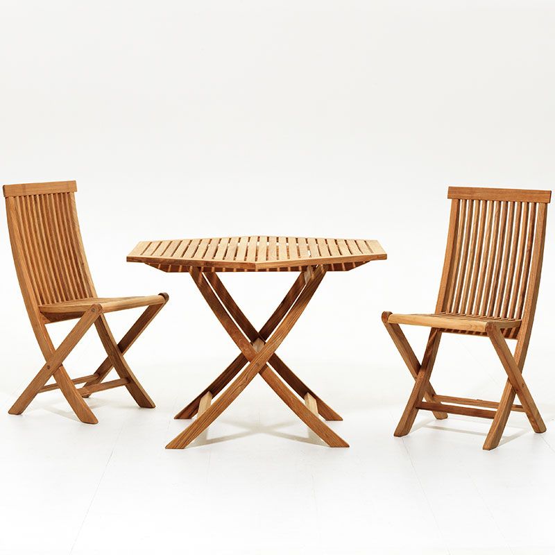 Viken Esstisch 110 cm Teakholz