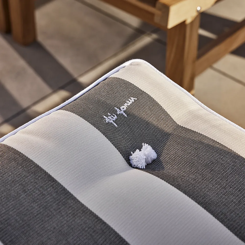 Kissen 55 Braun gestreift