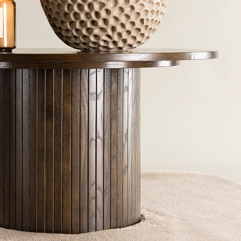 Bianca Couchtisch Ø80 Mocca