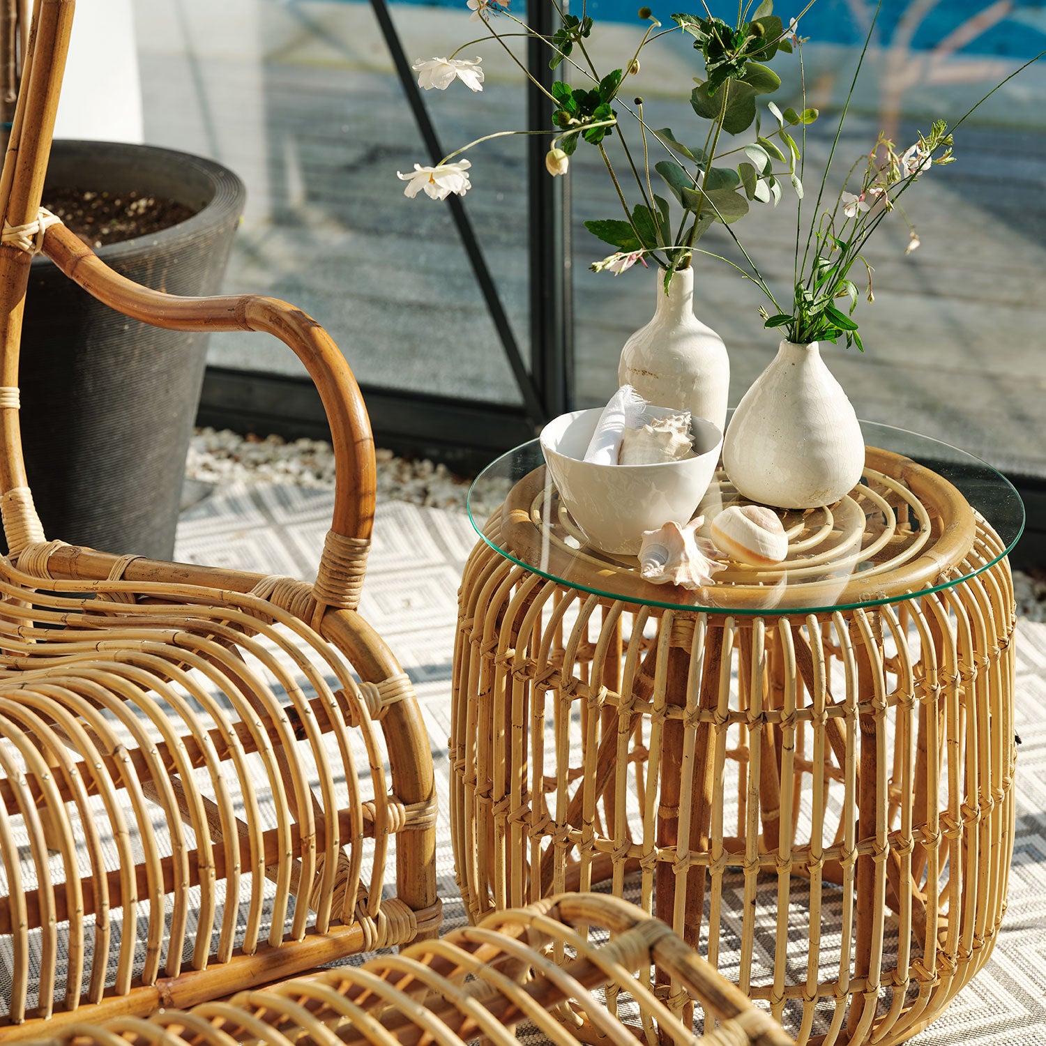 Vallda Beistelltisch 49 cm natur