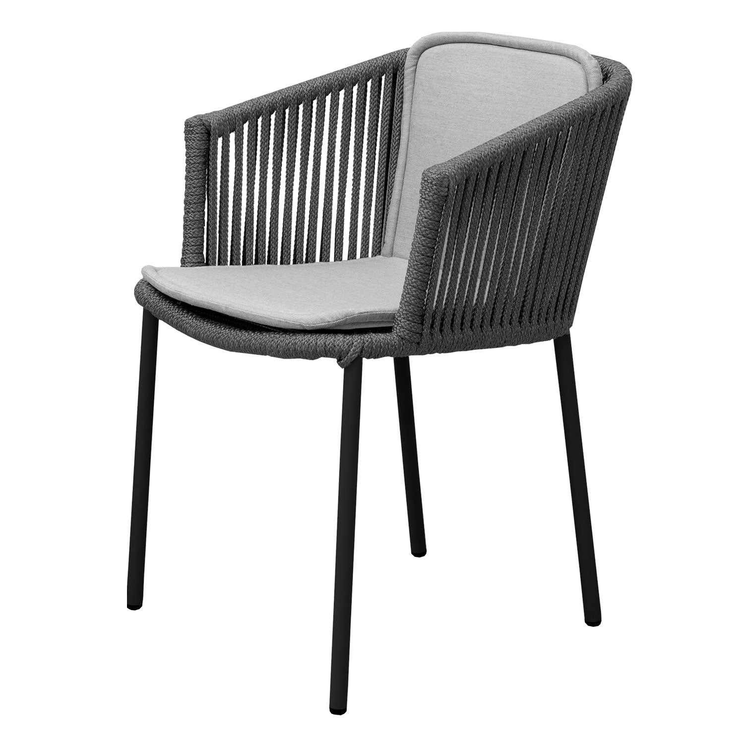Moments Stapelbarer Stuhl Dunkelgrau