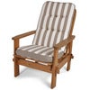 Hoch woodline Kissen Taupe gestreift