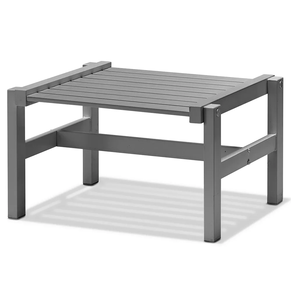 Hocker 55X55cm Grau Aluminium