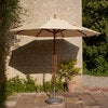 Messina Sonnenschirm Ø270 cm Goldgelb gestreift