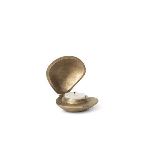 Kerzenhalter Clam i messing