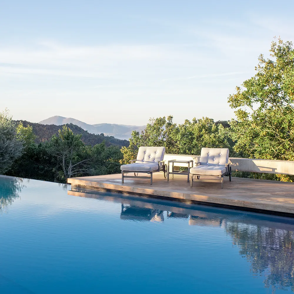 Sonnenliege Grau Aluminium