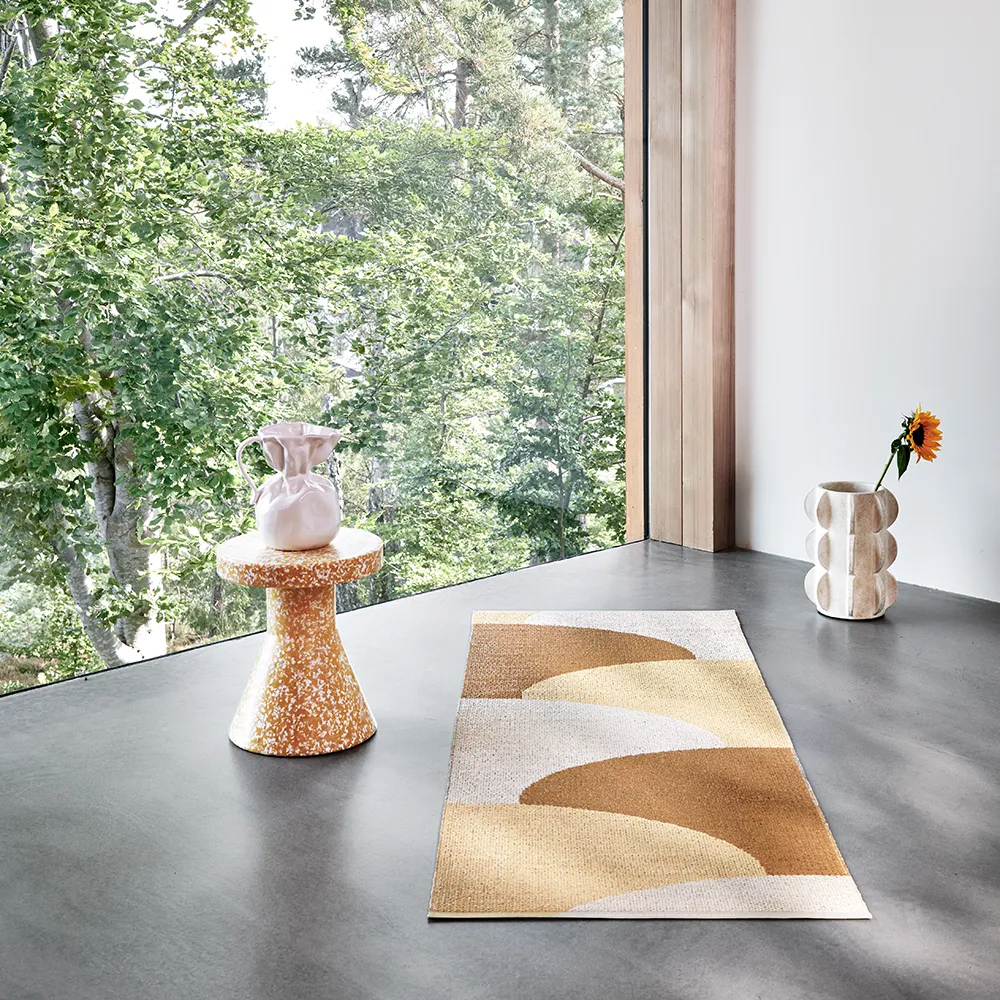Hill teppich Ochre/Pale yellow/Cream 70 x 90cm