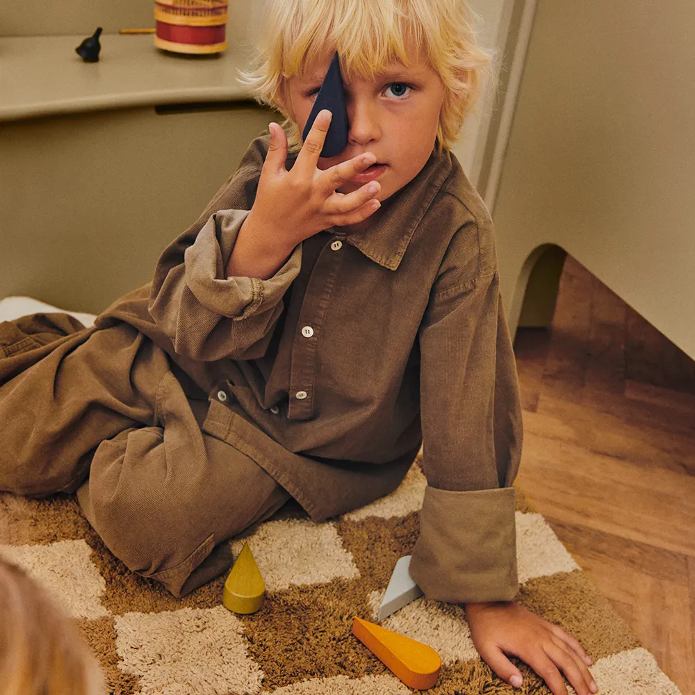 Waschbarer Teppich Mara Tan