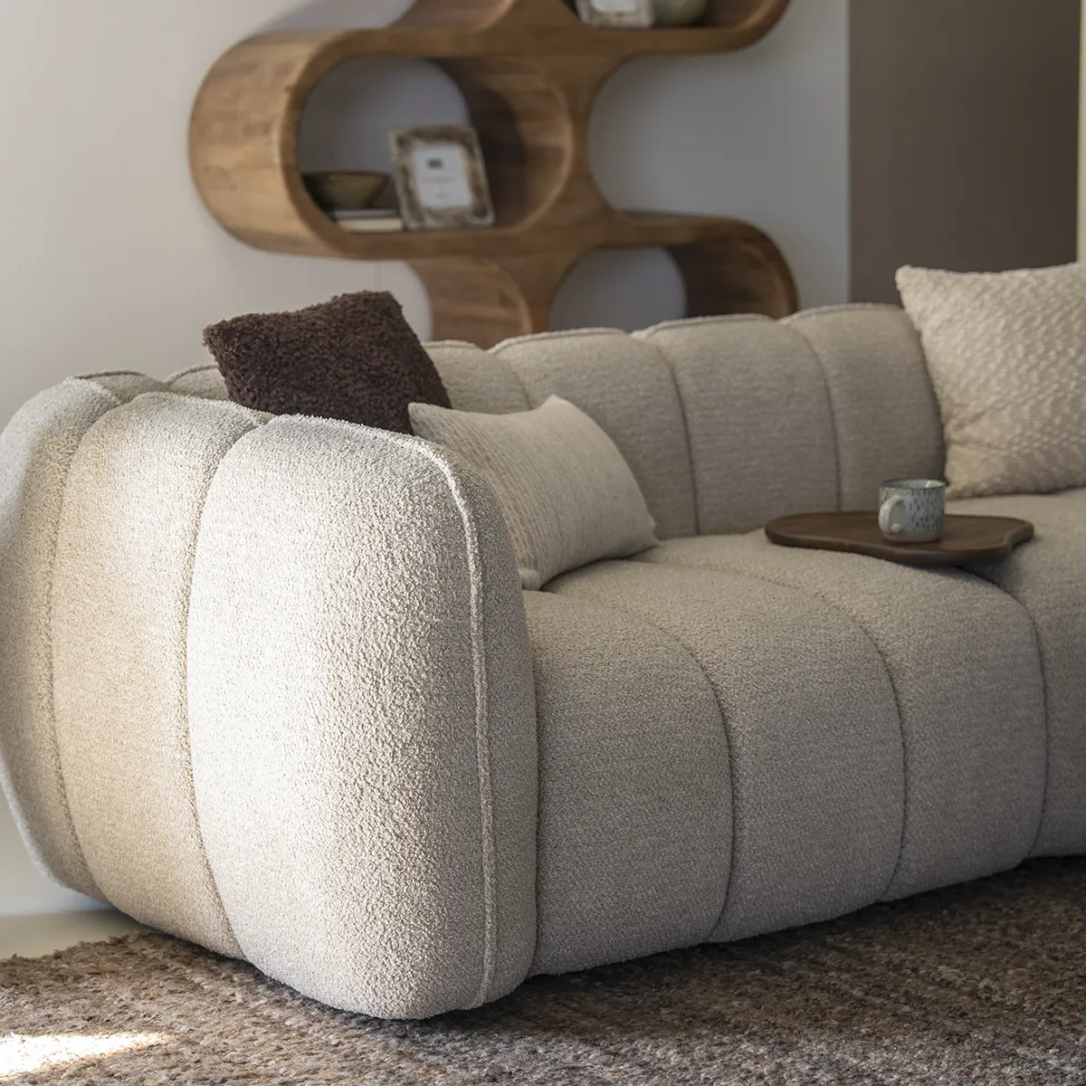 Sofa Cubetto (2,5-Sitzer) Taupe