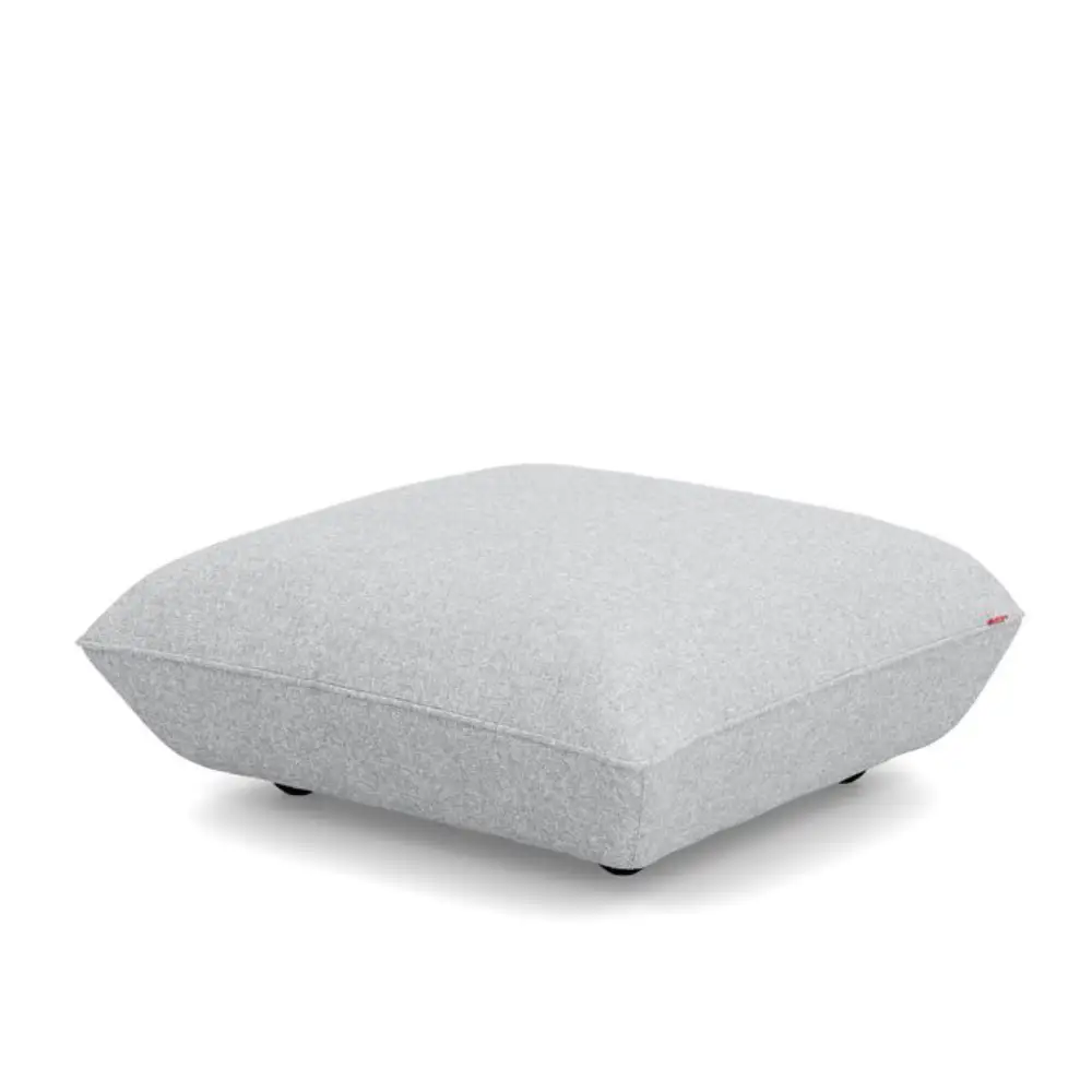 sumo fußbank boucle recycled grey