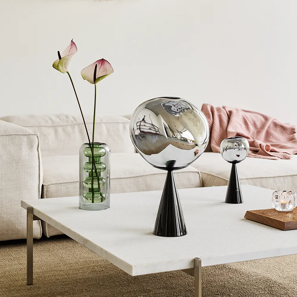 MeltTischlampe Silver LED