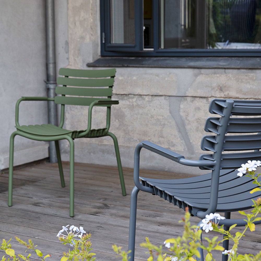 ReCLIPS Dining Chair Schwarz/Schwarz Aluminium