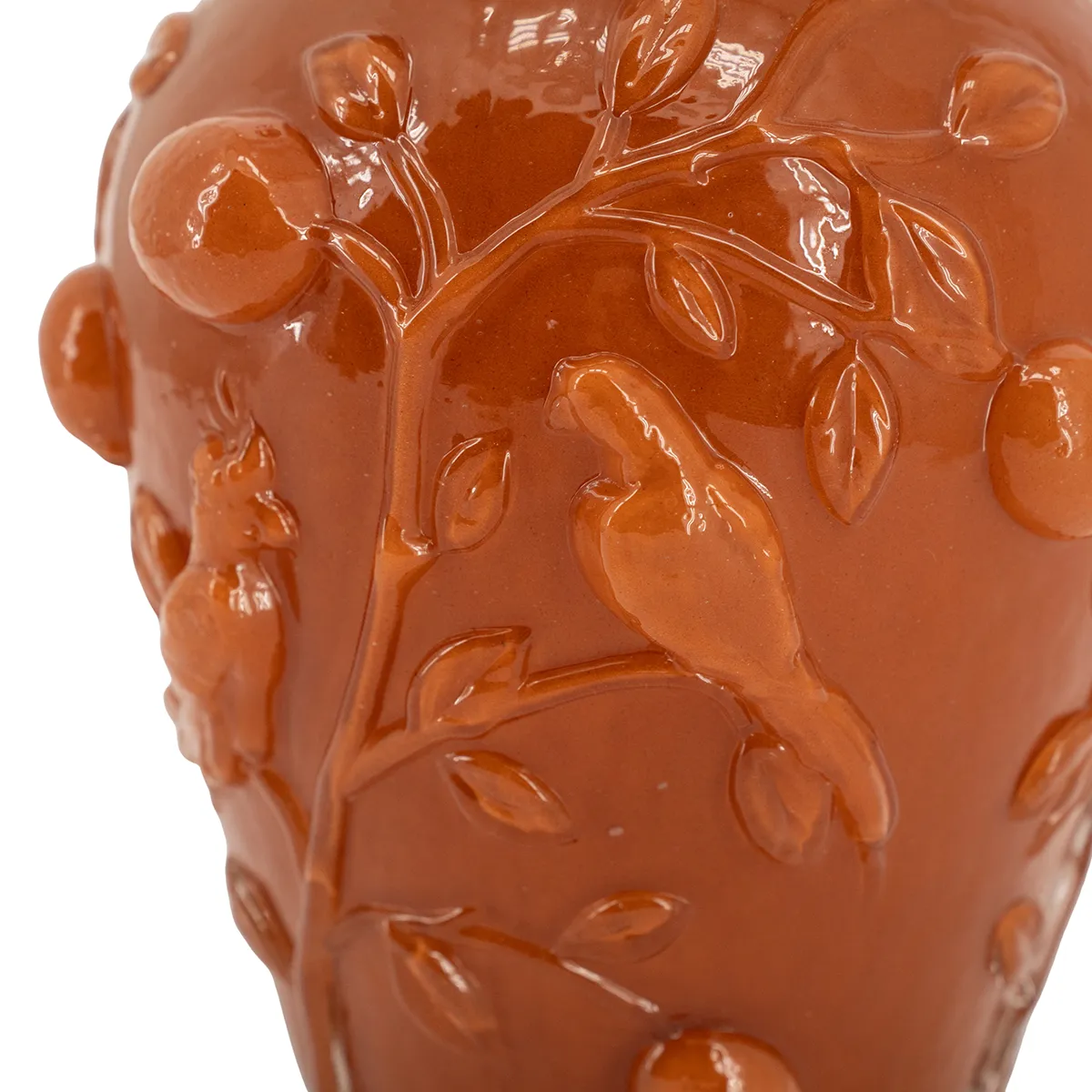 Mundgeblasene Vase Aru H22 cm Caramel
