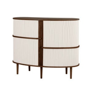 Audacious Highboard Schrank Dunkle Eiche/White Sands
