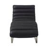 Cliff Chaiselongue aus Leder – Schwarz