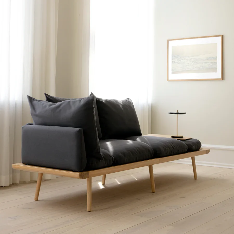 Lounge Around  3-Sitzer-Sofa Oak/Shadow