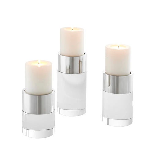 Kerzenhalter Sierra Nickel Set 3-teilig