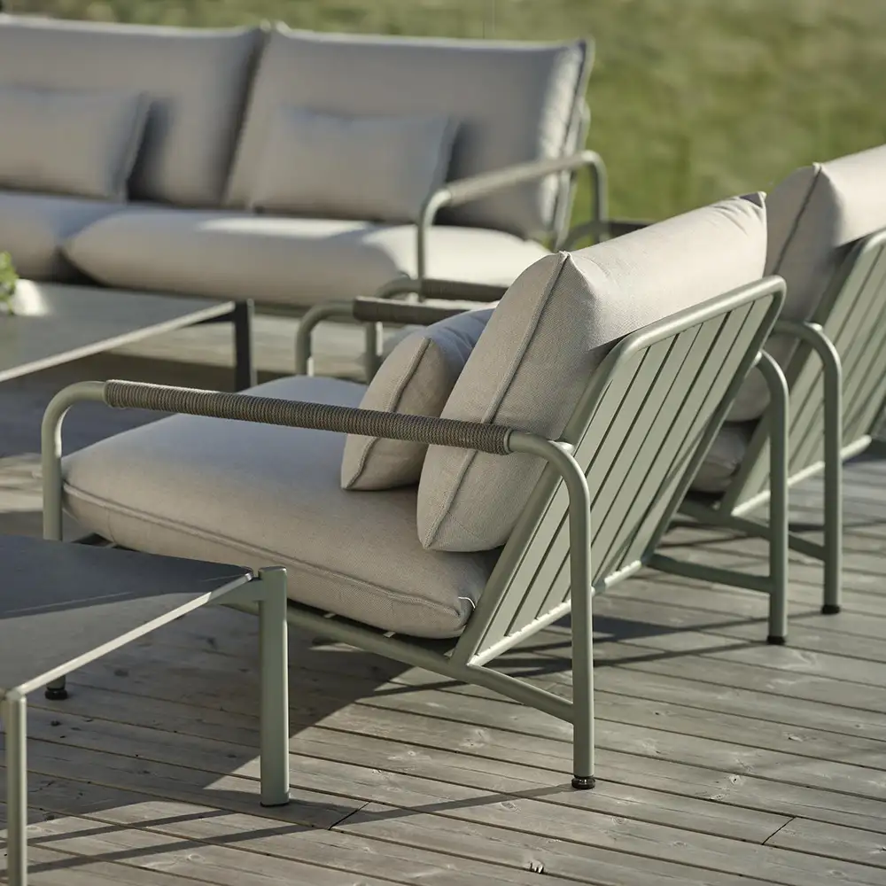 Lerberget Sessel grün / Esche