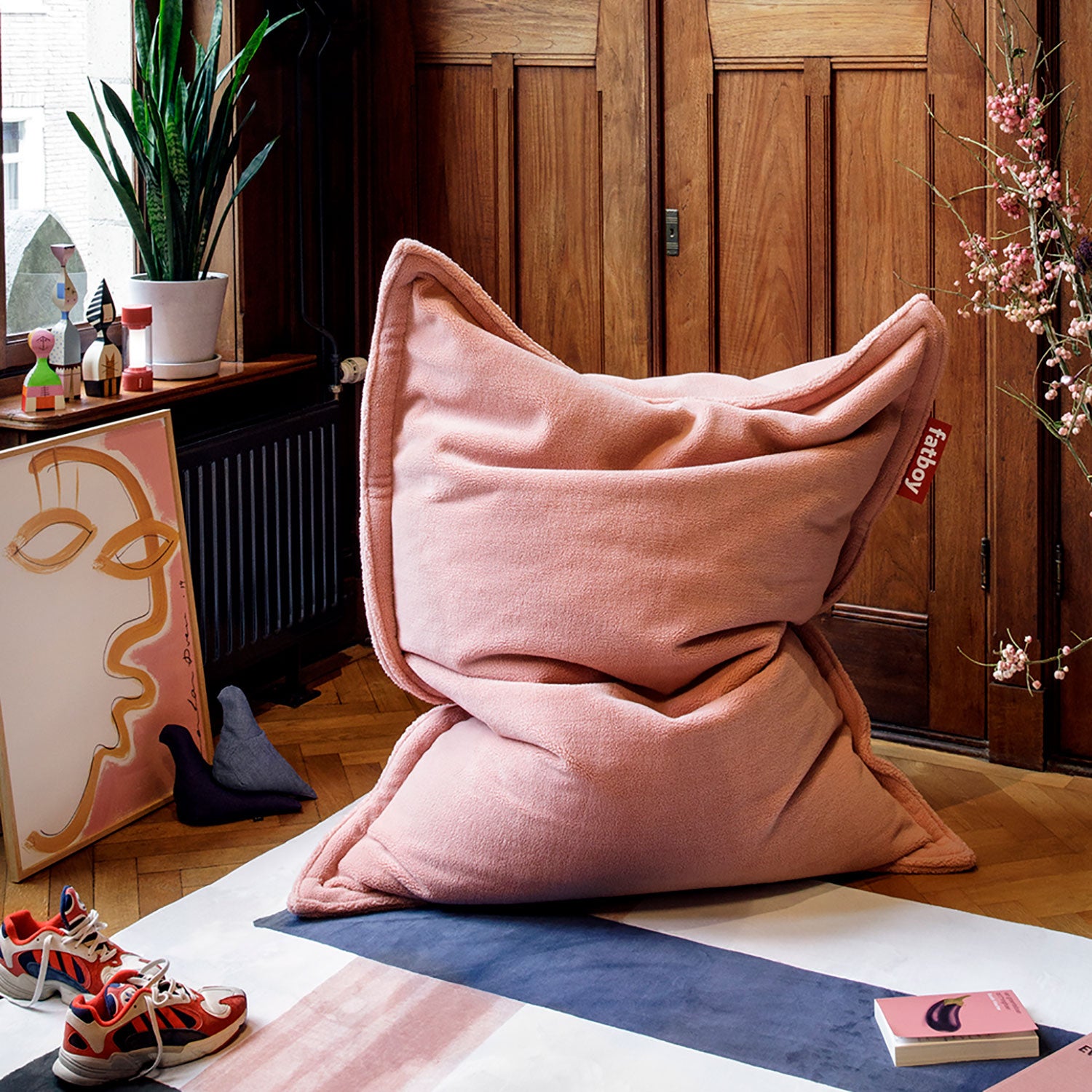 Original slim teddy Sitzsack cheeky pink 