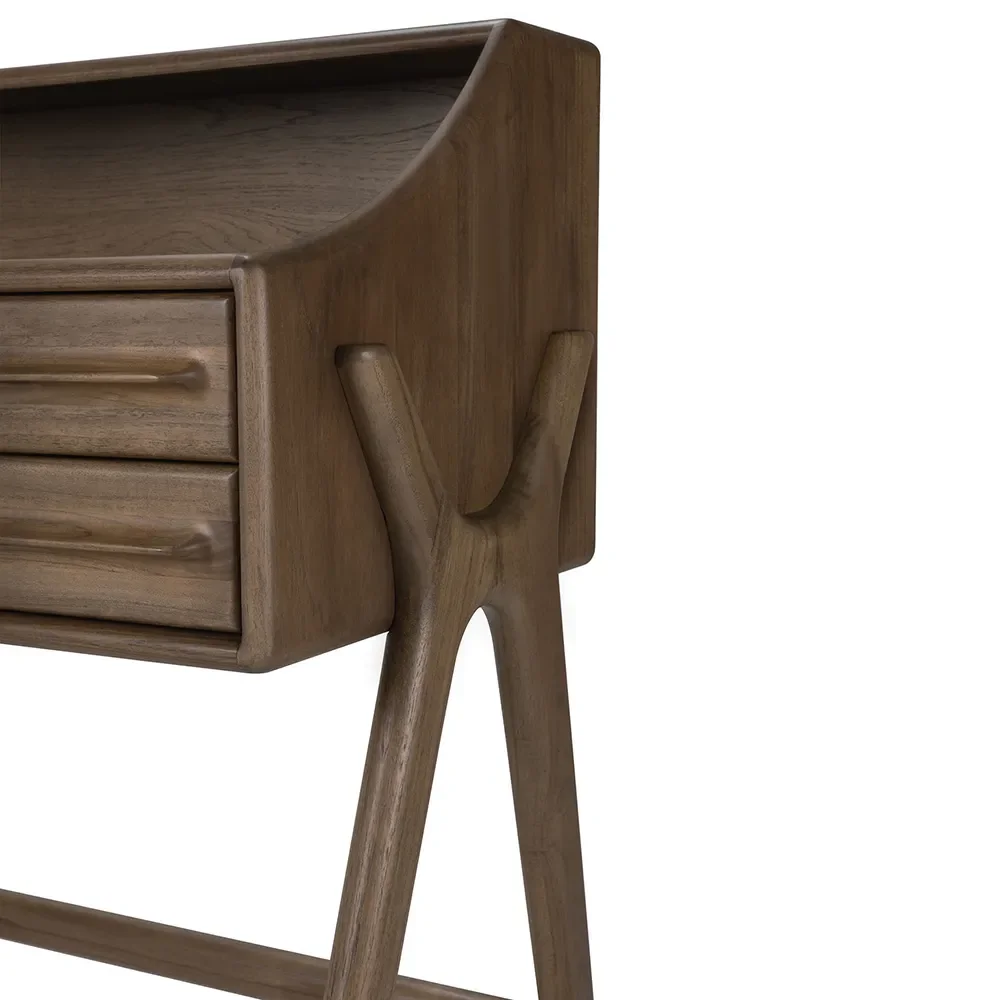 Schreibtisch aus Teak Flow Wild Brown