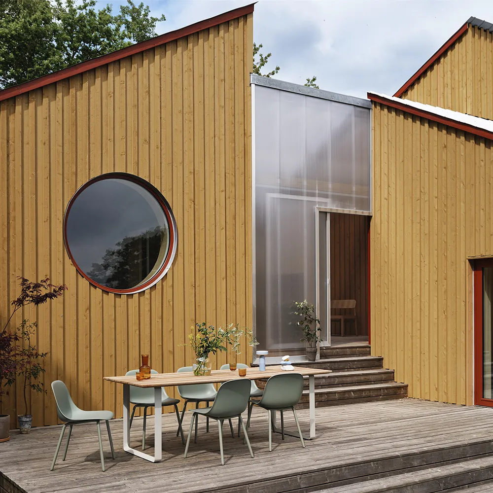 70/70 Esstisch 225x90 cm Sapele Mahogany/Anthracite Black