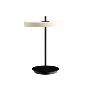 Asteria table Tischleuchte Ø31 cm Pearl White/Black Stem