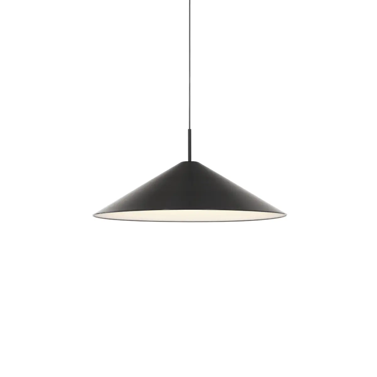 Brolly Pendelleuchte Ø70 Schwarz Eloxiertes Aluminium