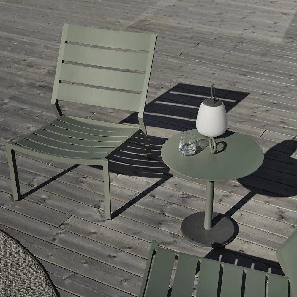 Delia Relaxsessel staubig grün