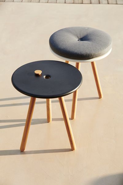 Area Beistelltisch/Palette Lava Grau