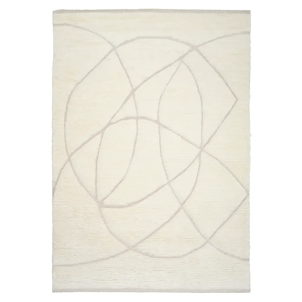 Lineal Sweep White 140x200 Teppich 